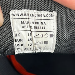 Balenciaga Orange/Black Track 2 Sneaker Size 12