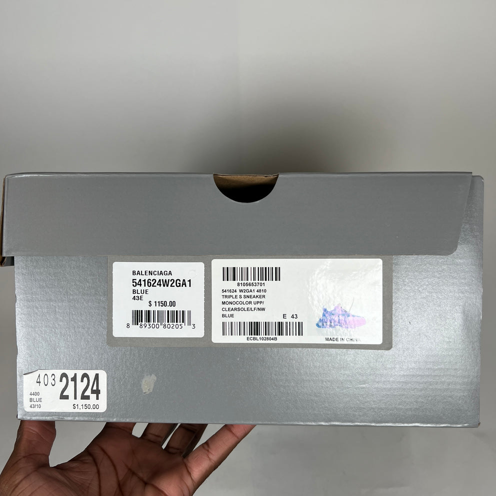 Balenciaga Teal Triple S Sneaker Size 43
