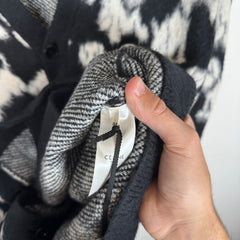 Celine Brushed Cotton-Blend Jacquard Cardigan Size M
