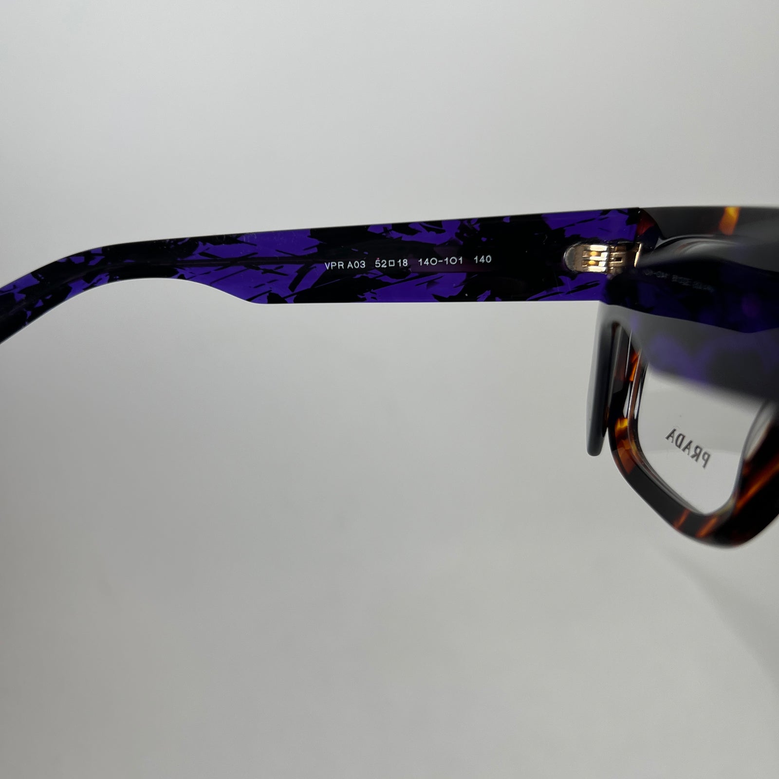 Prada Havana Magma Clear Frames