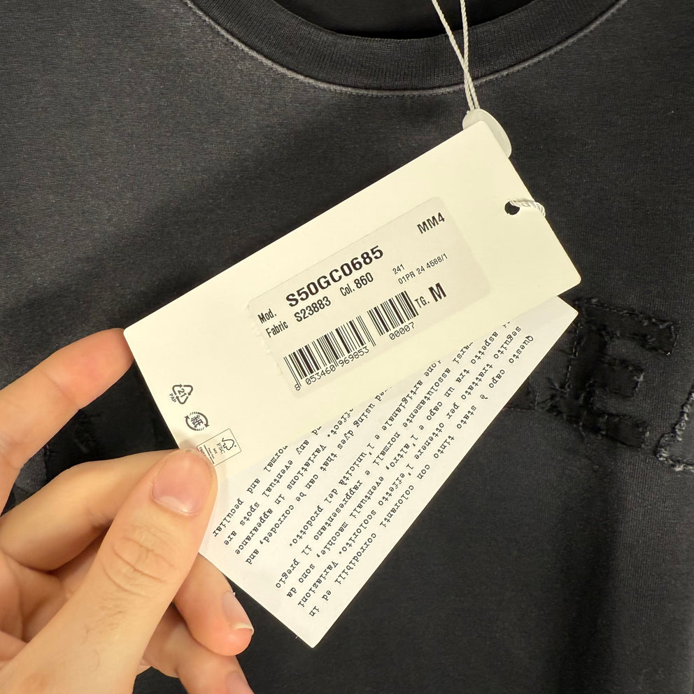 Maison Margiela Distressed Logo T-Shirt Size M