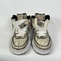MMY Brushed Patent Leather Wayne High-Top Sneakers