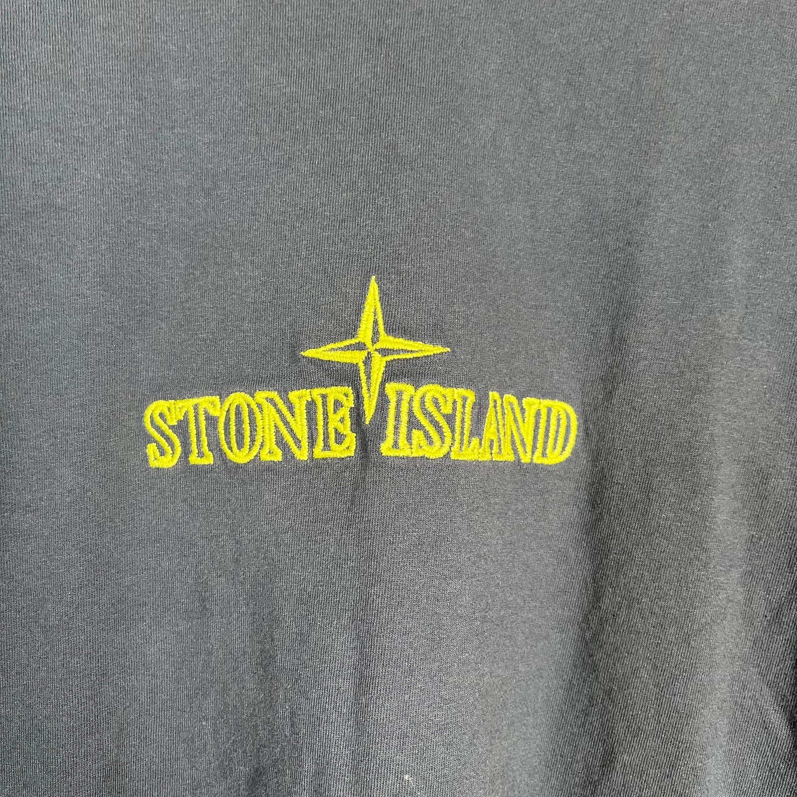 Stone Island Navy Embroidered Logo Tee Size XL