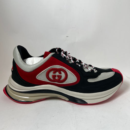 Gucci Black/Red Interlocking G Runner Size GG 9