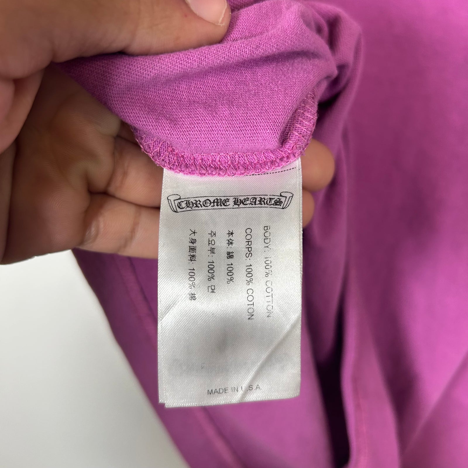 Chrome Hearts Purple Matty Boy Spider Web Tee Size XL