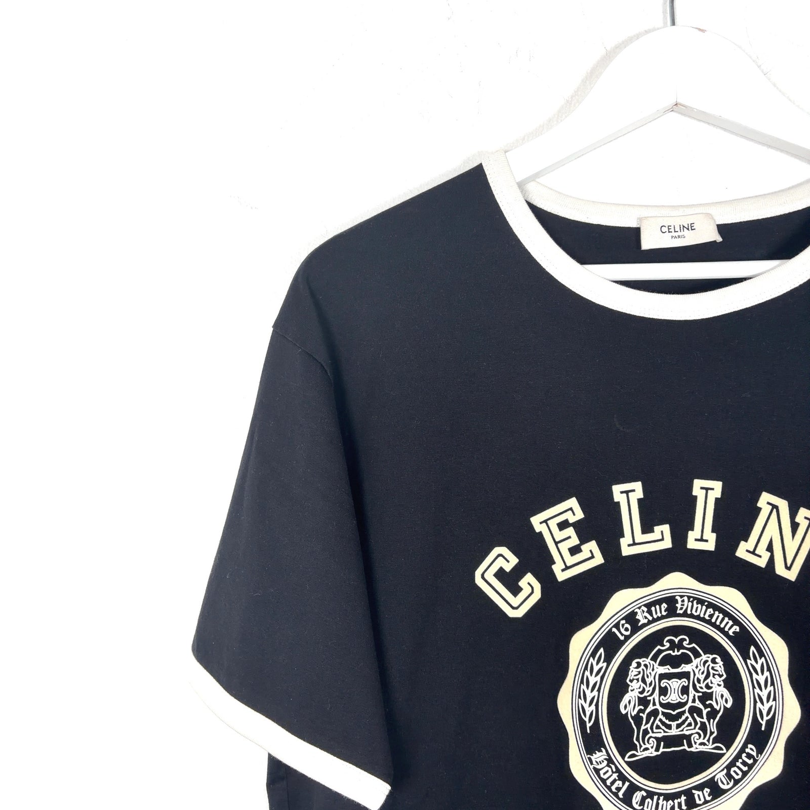 Celine University Logo Ringer T-Shirt