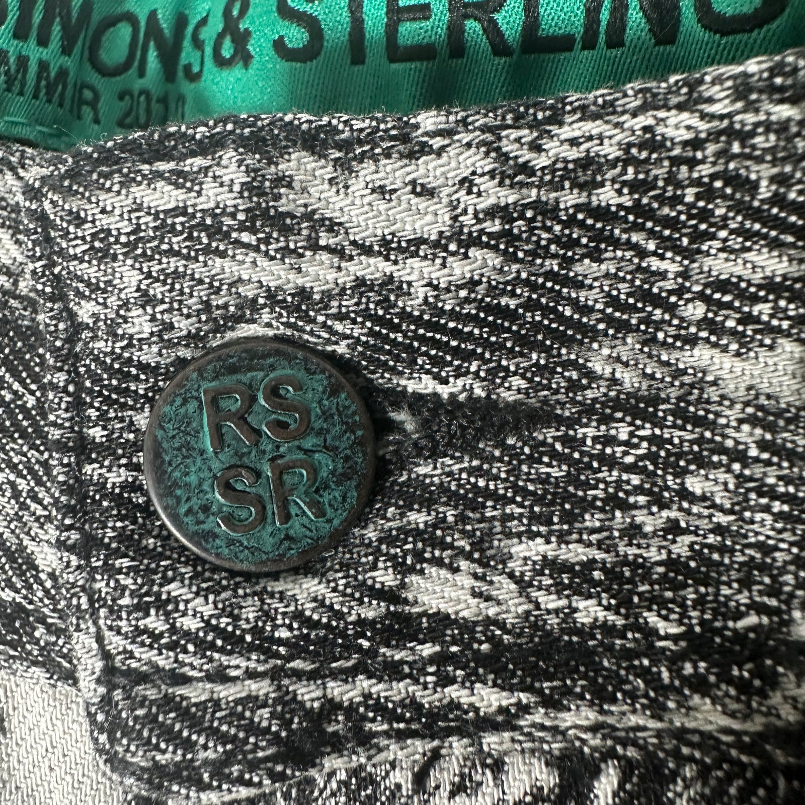 Sterling Ruby x Raf Simons SS10 Bleached Denim Size 29