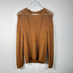 Maison Margiela Cable Knit Brown Sweater Size M