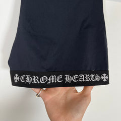 Chrome Hearts Black Sports Bra