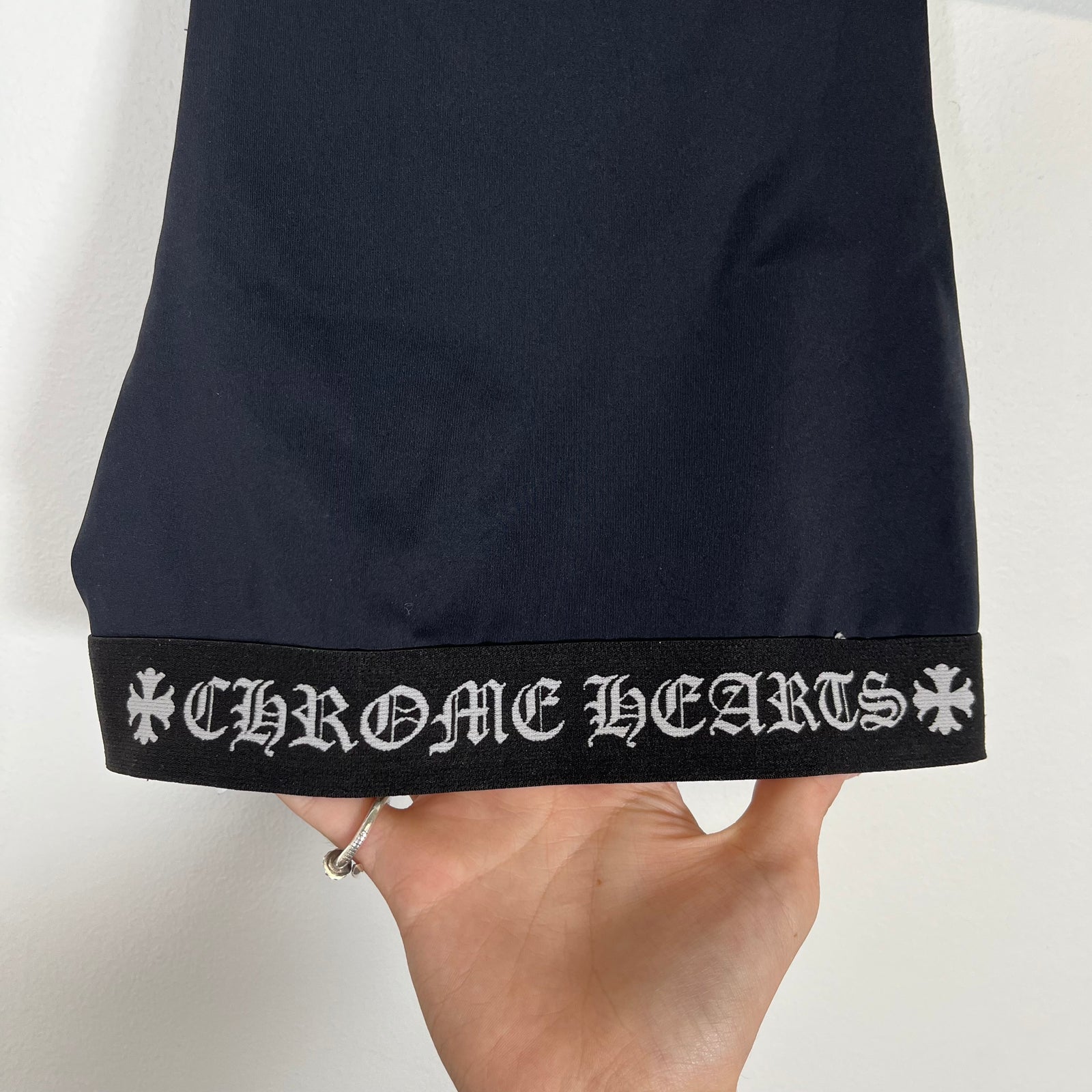 Chrome Hearts Black Sports Bra