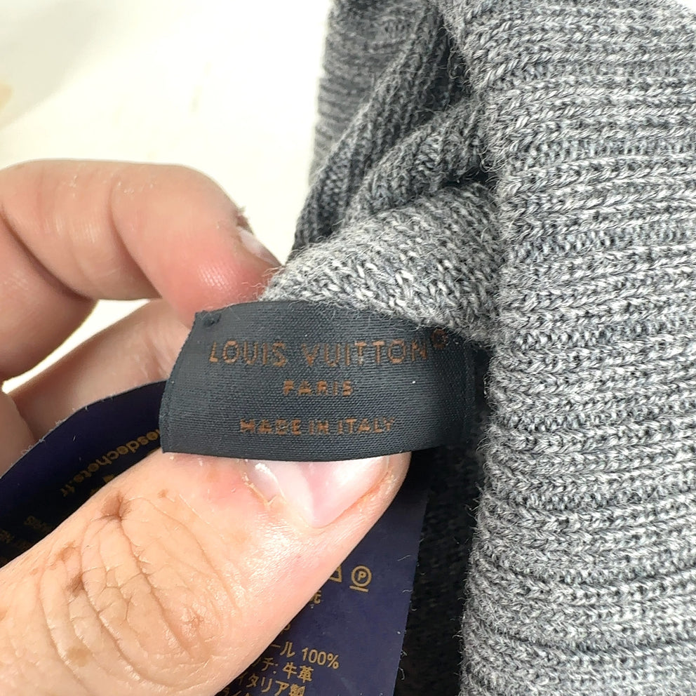 Louis Vuitton Damier Grey Knit Beanie