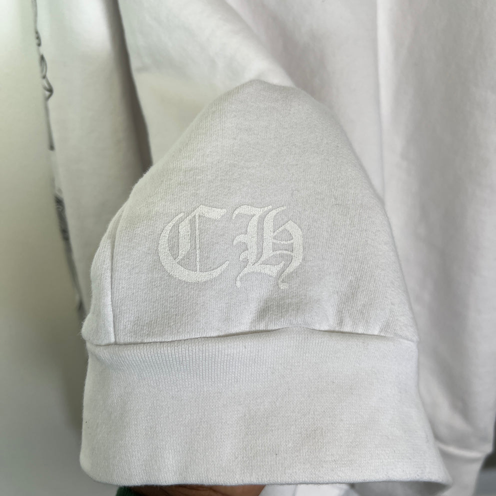 Chrome Hearts White 'Love You' Floral Crewneck Size XXL