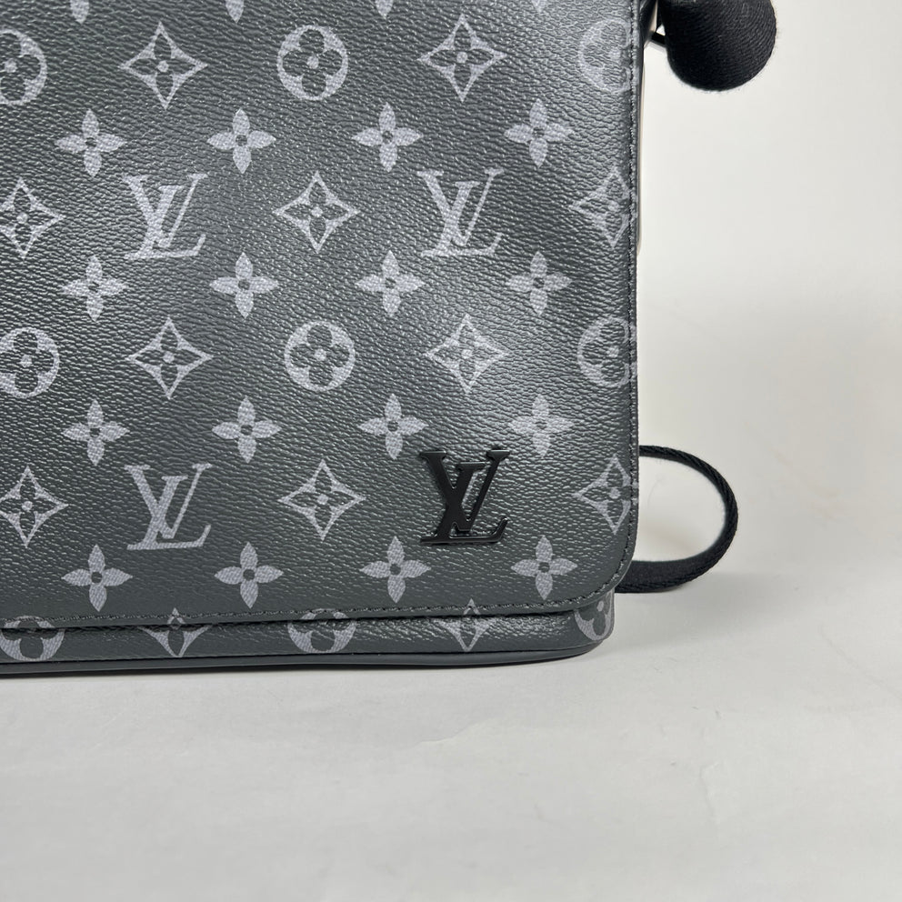 Louis Vuitton Black Monogram District Messenger Bag