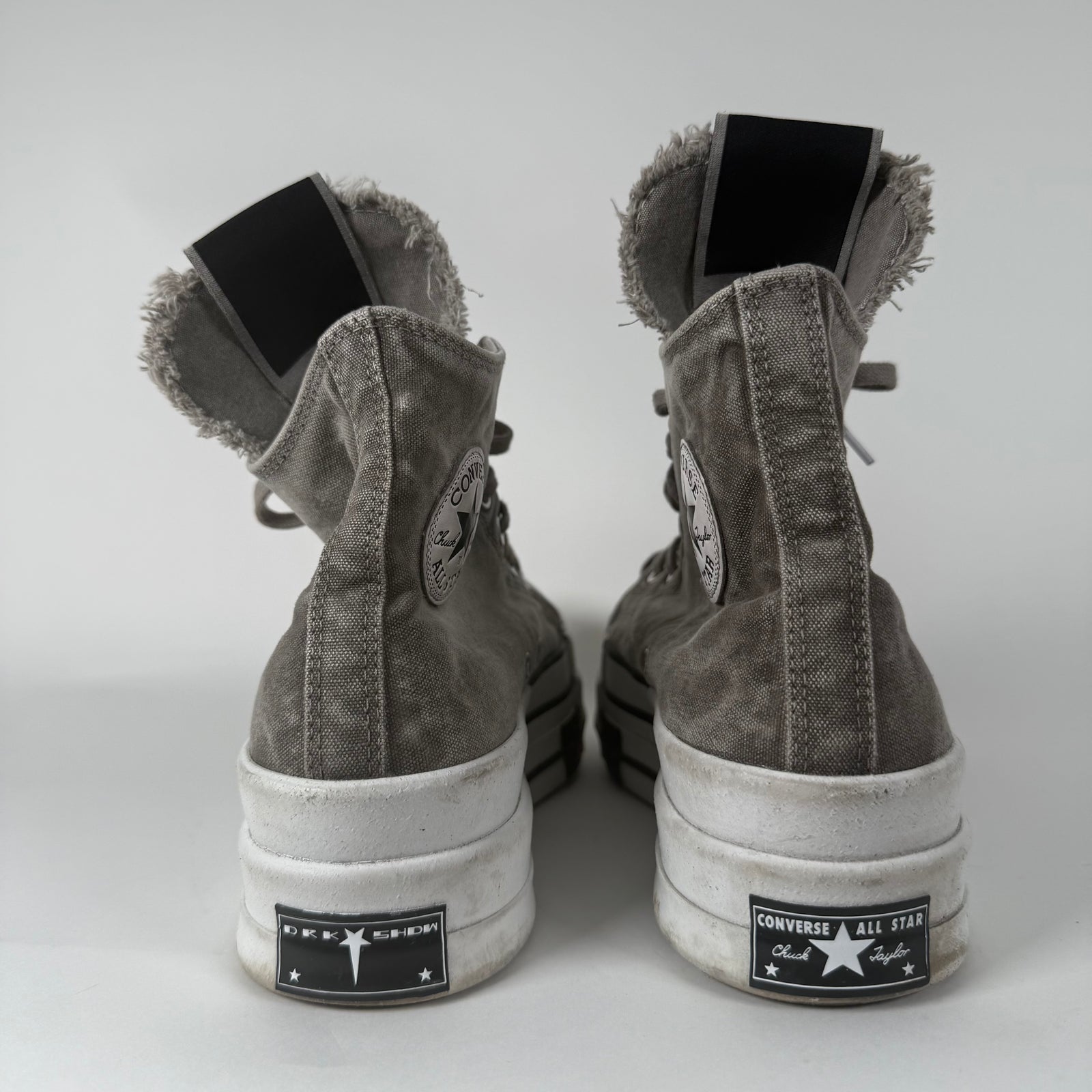 Rick Owens DRKSHDW x Converse DBL DRKSTAR Chuck Taylor Sneakers Size 11