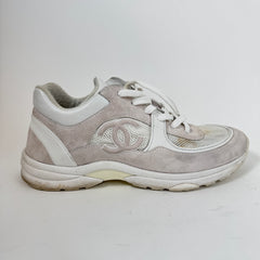 Chanel White CC Trainers Size 45