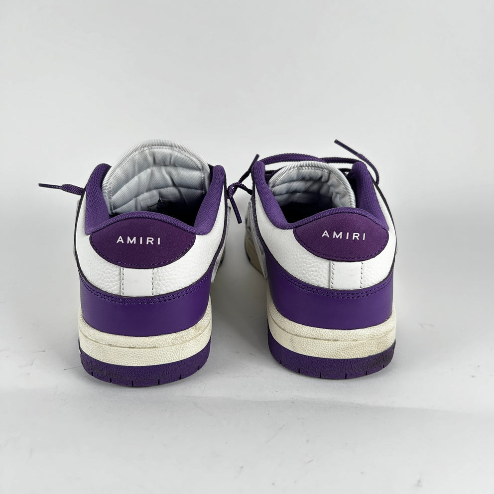 Amiri Purple Skeleton Low-Top Sneakers Size 9