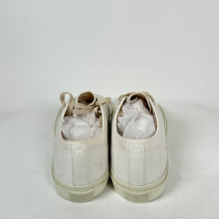 Maison Margiela White Canvas Low-Top Tabi Sneaker Size 42