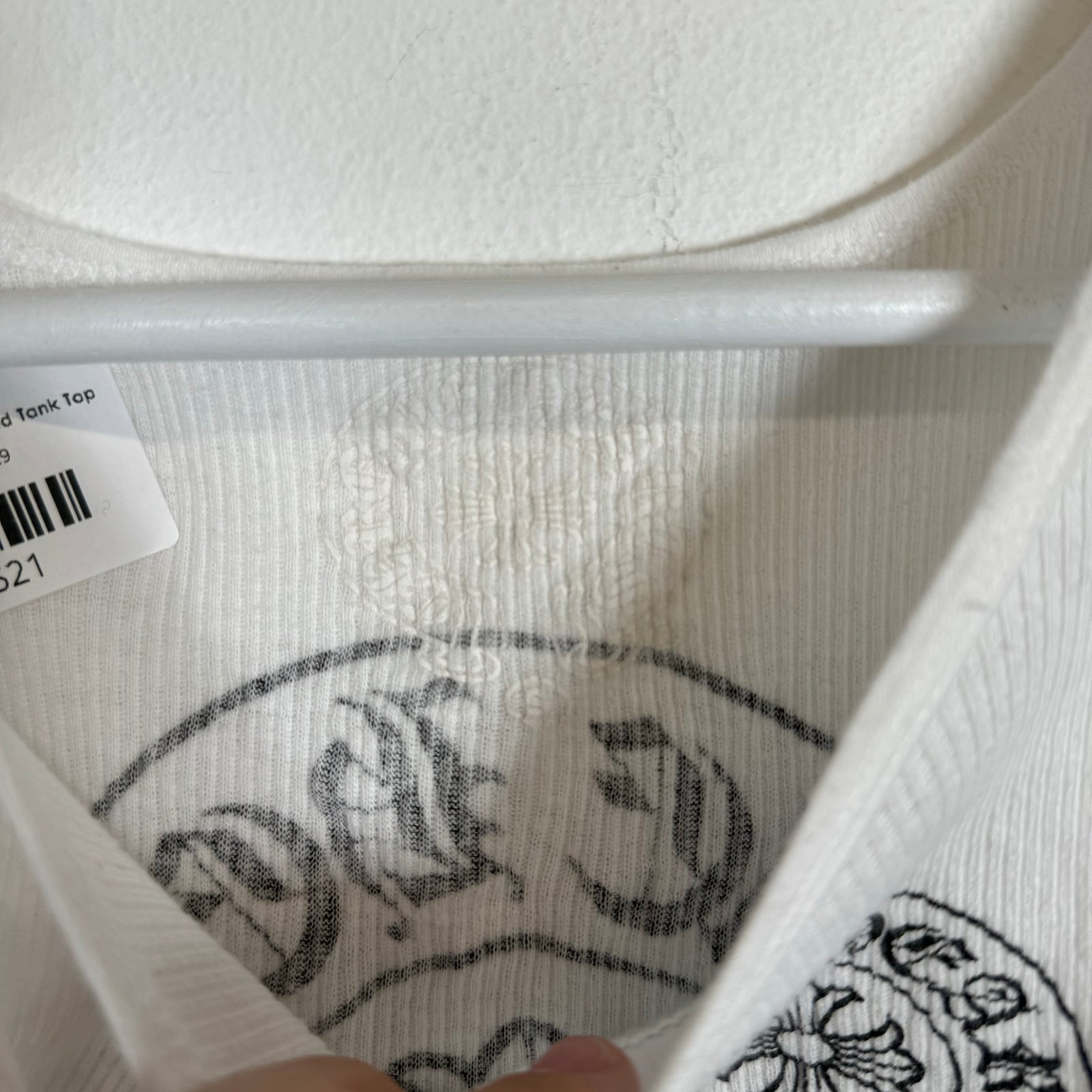 Chrome Hearts Horseshoe Ribbed Tank Top