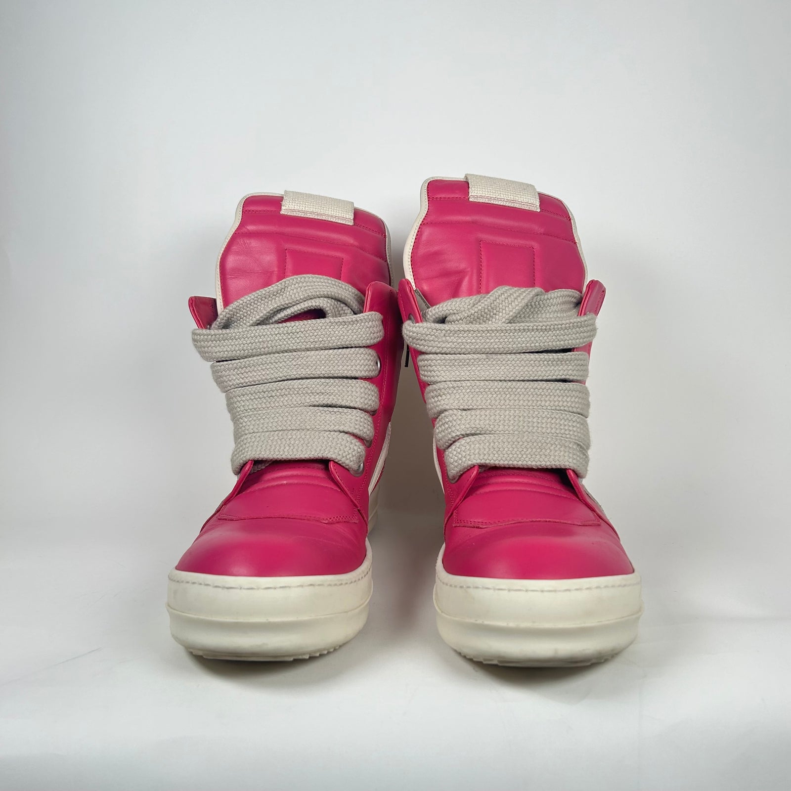 Rick Owens Pink Jumbo Lace Geobasket Size 43.5