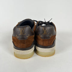 Louis Vuitton Brown Suede Trainers LV 8.5