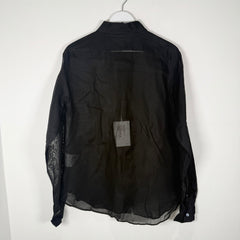 Acne Studios Sheer Black Button Up Size 50