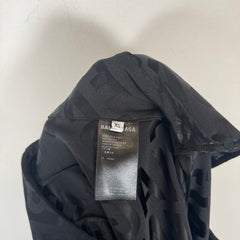 Balenciaga Black Satin AOP Suit Trousers Size XS