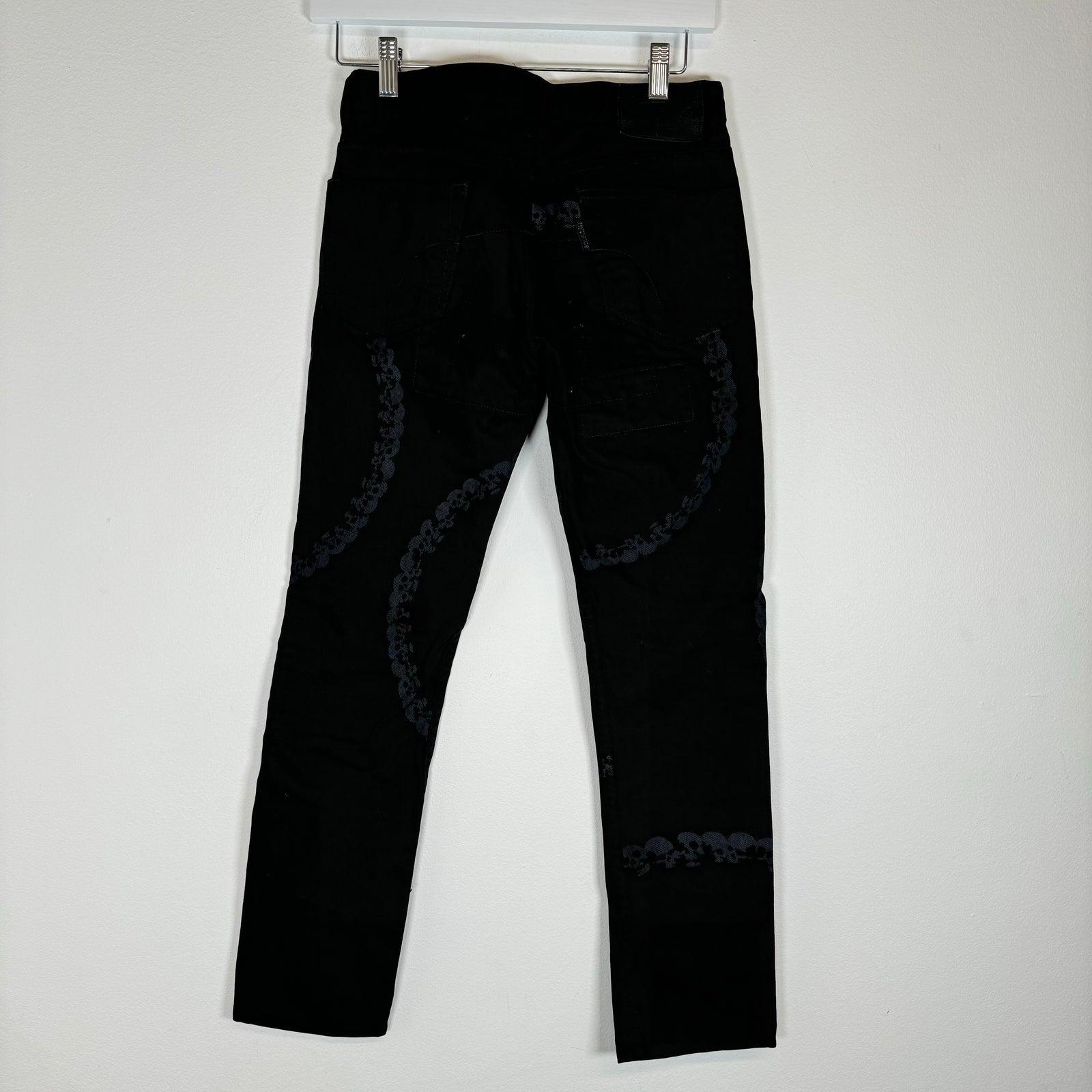 Hysteric Glamour Black Skull Y2K Skinny Jeans Size 27
