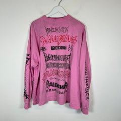 Balenciaga Pink DIY Metal Longsleeve Size 2