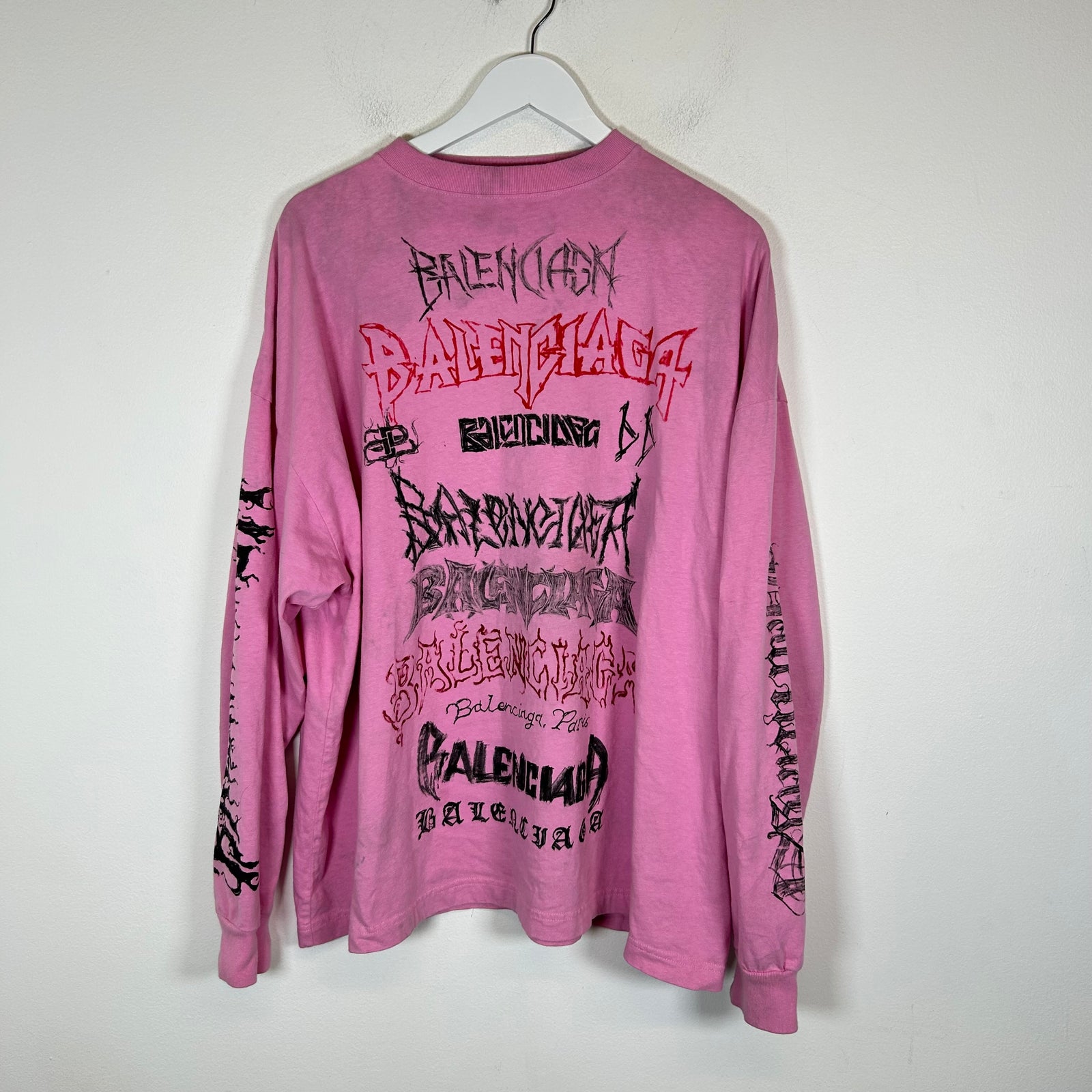 Balenciaga Pink DIY Metal Longsleeve Size 2