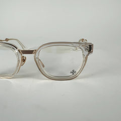 Chrome Hearts 'Duck Butter' Gold/Clear Frame Glasses