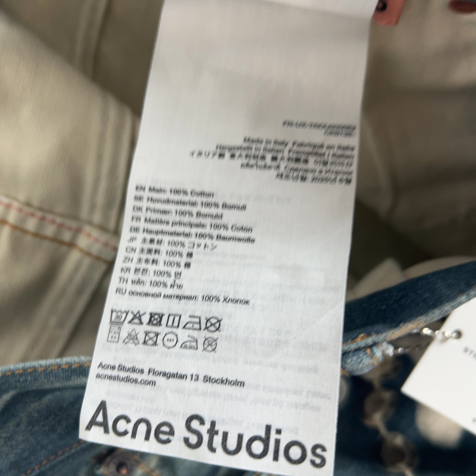 Acne Studios 1981 ‘Mid Blue’ Trompe L’oeil Jeans