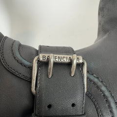 Balenciaga Distressed Leather Venom Engineer Boots