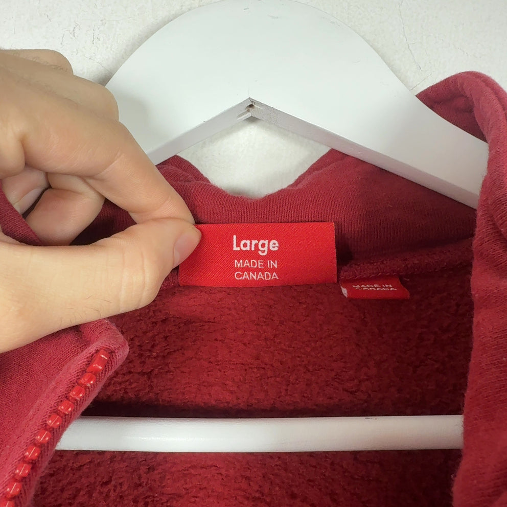 Supreme Embroidered Flag Quarter Zip Jacket
