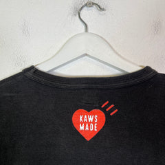 Human Made x Kaws Black Flying Duck Graphic T-Shirt Size XL