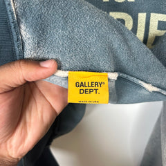 Gallery Dept Navy Reversible French Logo Hoodie Size M