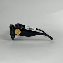 Versace round black and gold sunglasses