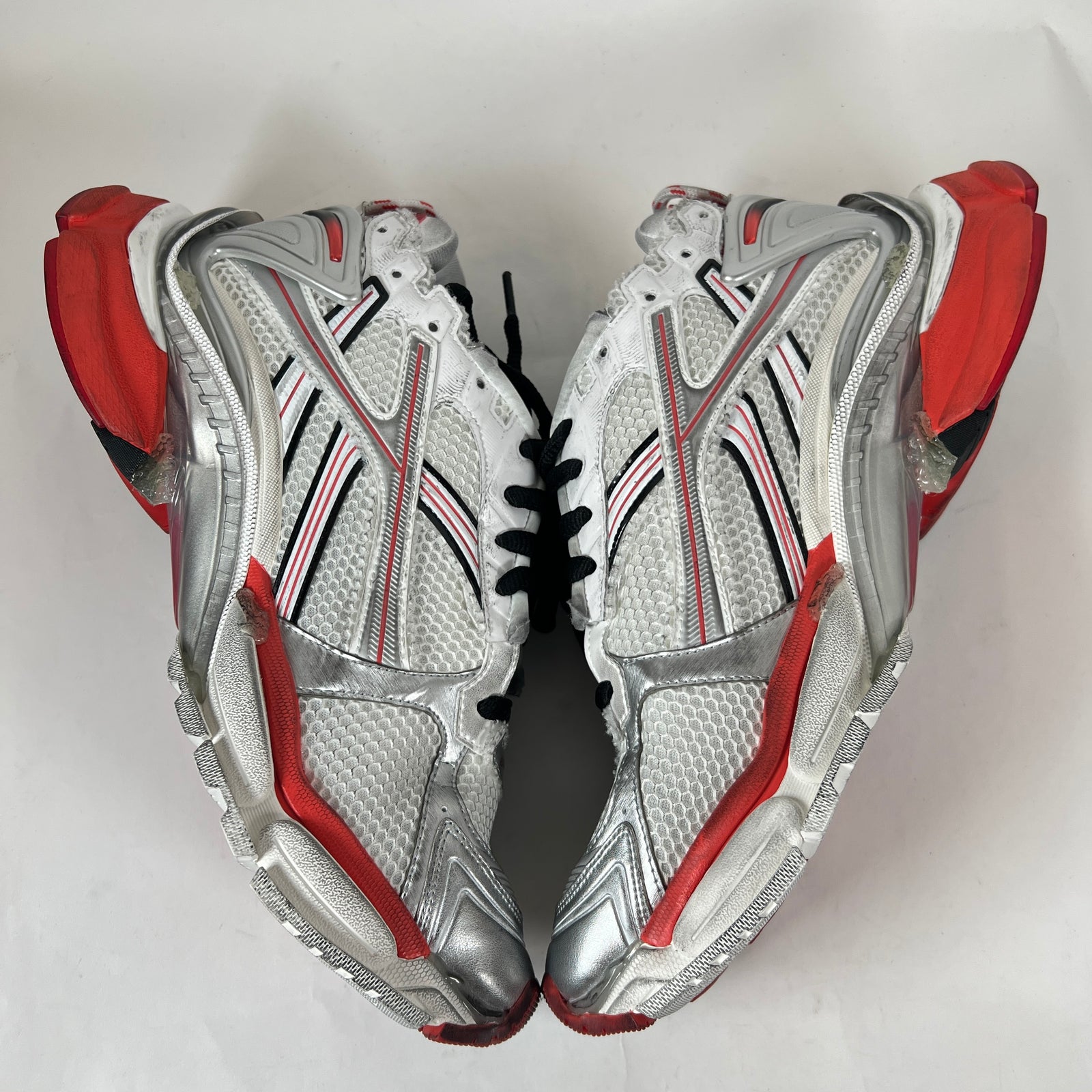Balenciaga White/Red/Black Runners Size 46