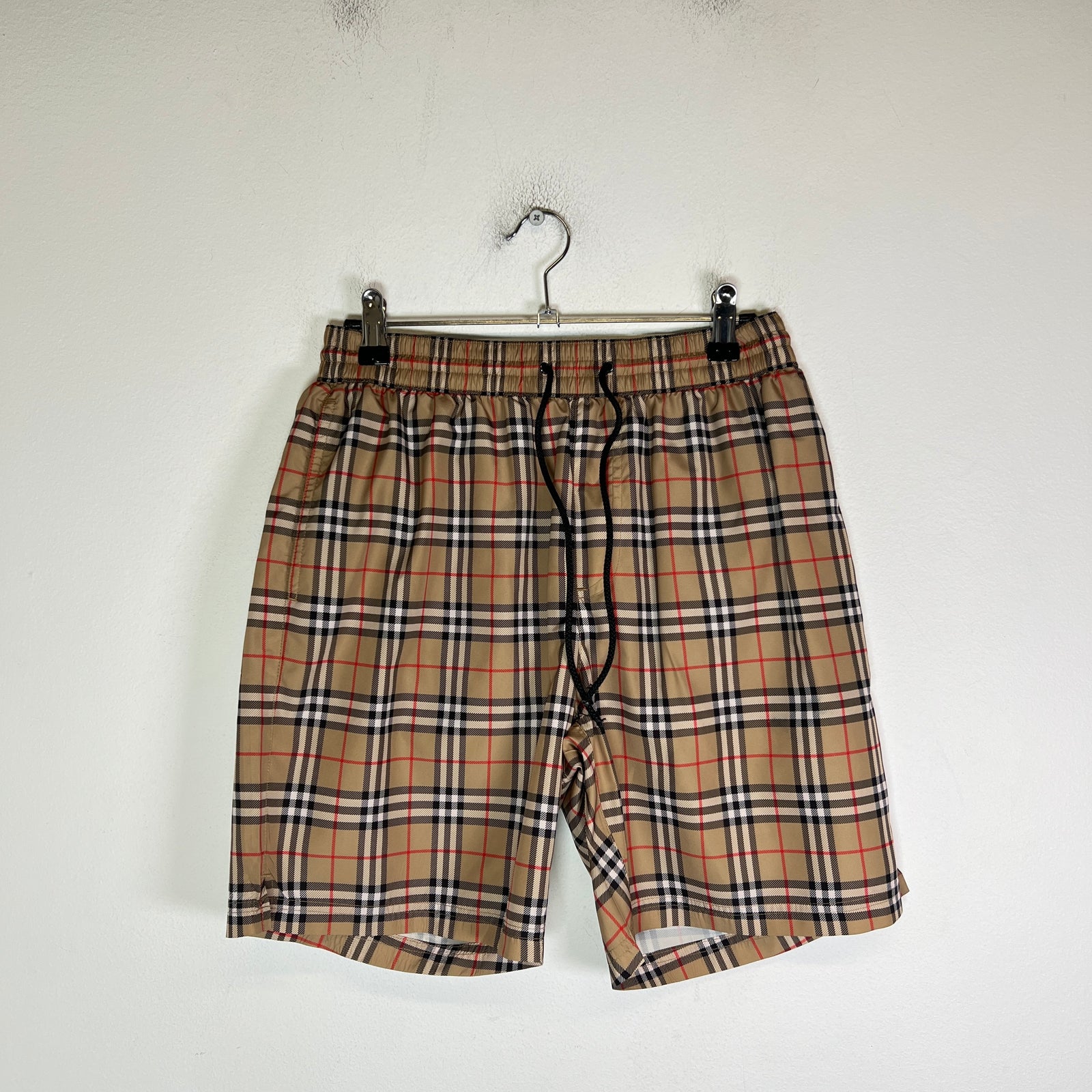 Burberry Beige Check Swim Shorts Size S