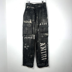 Amiri Army Stencil Silk Pants