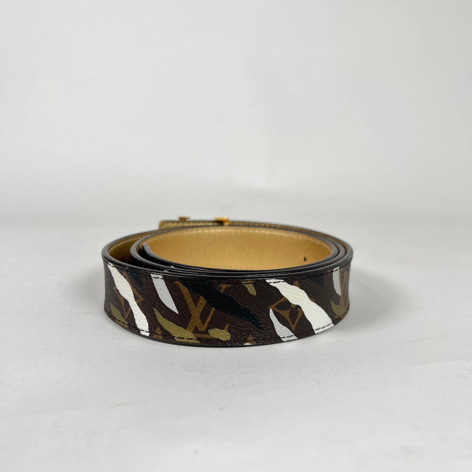 Louis Vuitton Camo Logo Belt