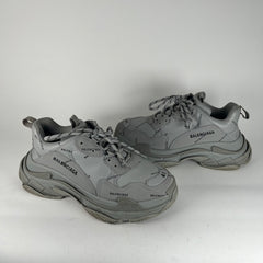 Balenciaga Grey All Over Logo Triple S Size 41