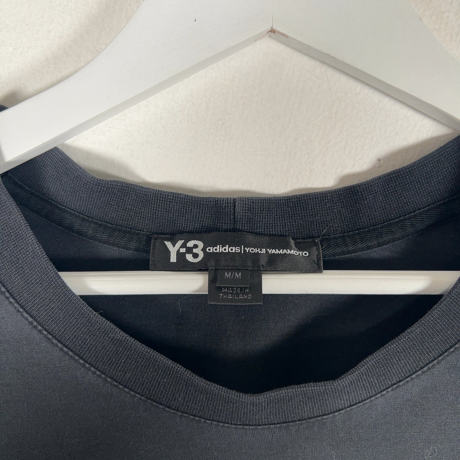 Yohji Yamamoto Black Logo T-Shirt Size M