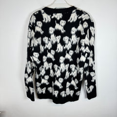 Celine Brushed Cotton-Blend Jacquard Cardigan Size M