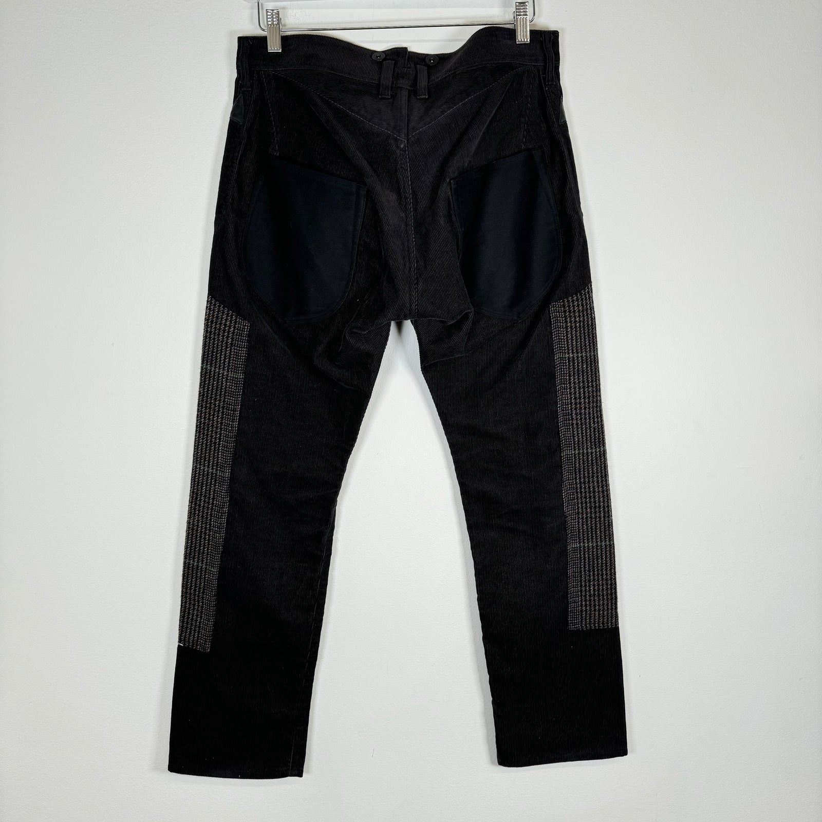 CDG Junya Watanabe Black Corduroy Double Knee Pants Size S