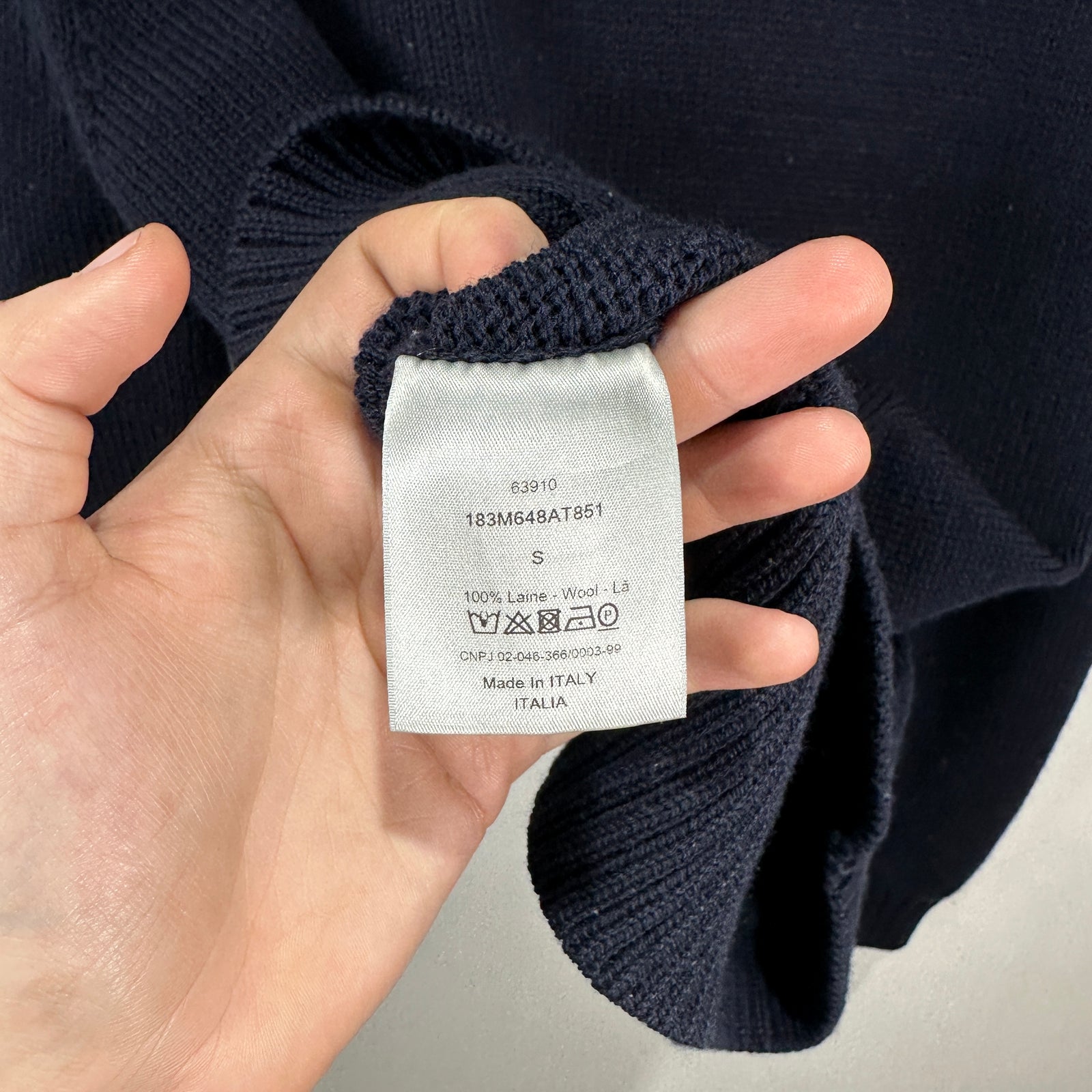Dior x Cactus 'Year of the Ox" Embroidered Knit Sweater Size Small