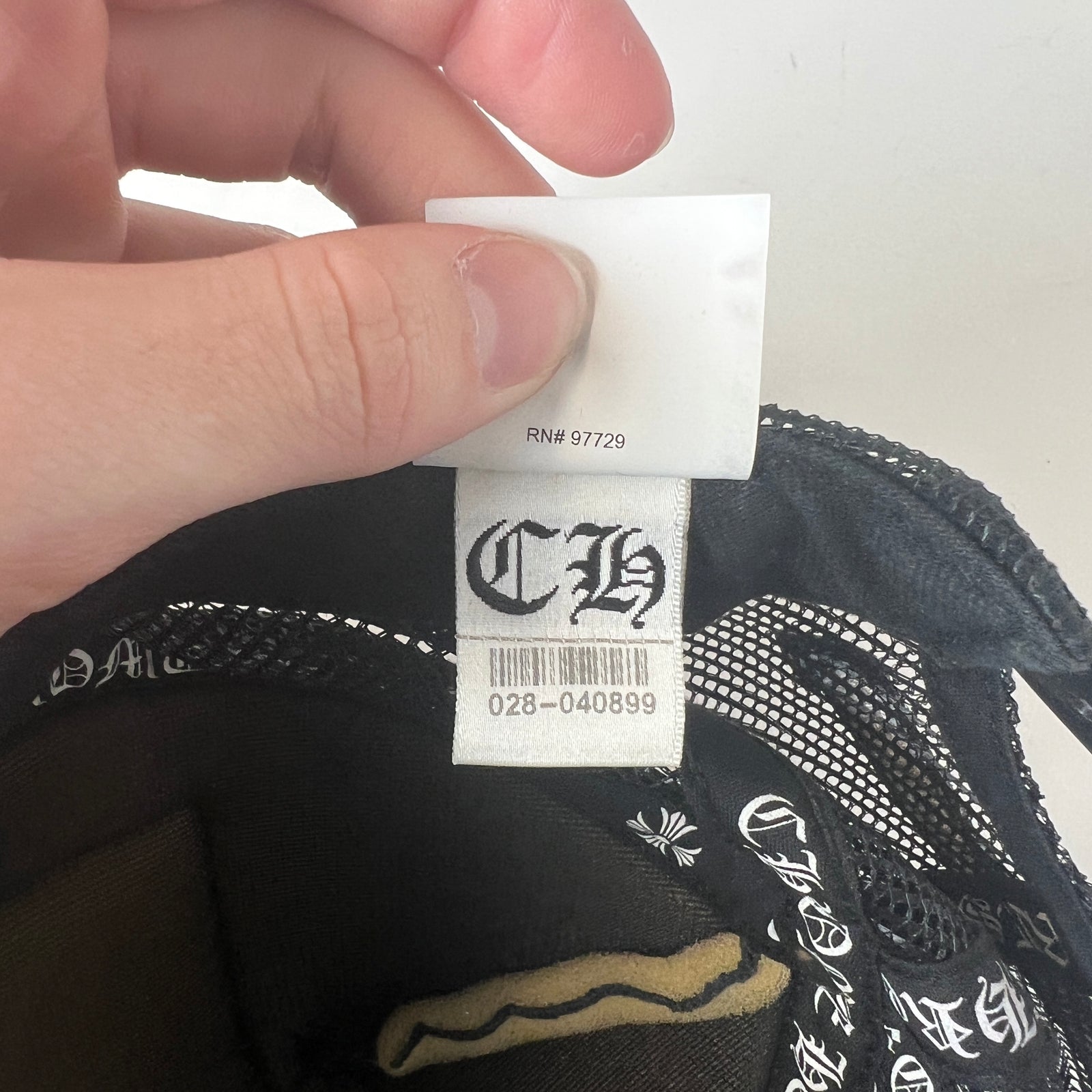 Chrome Hearts Black Matty Boy Chomper Trucker Hat