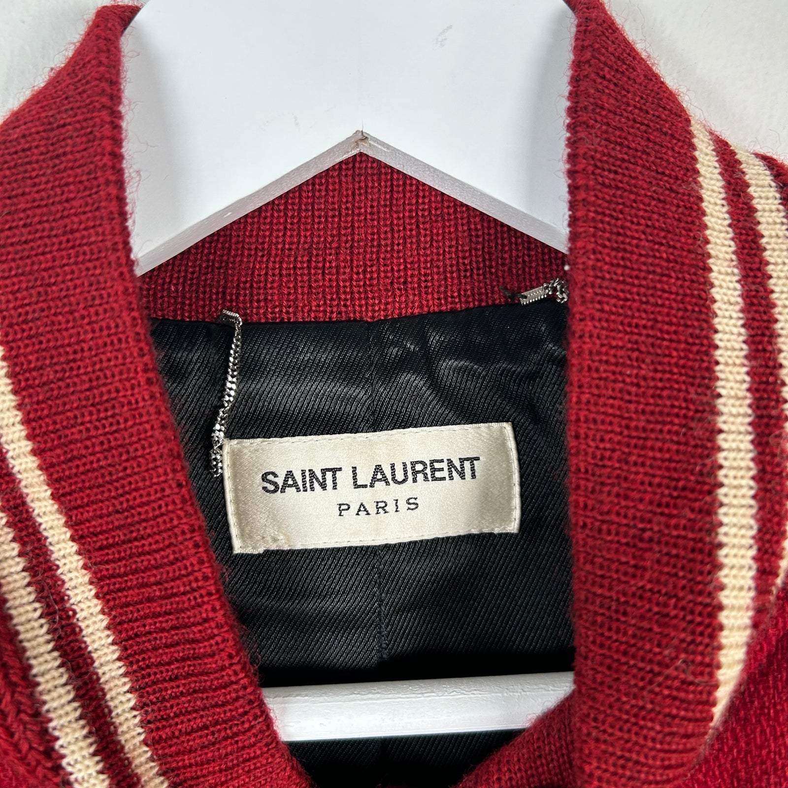 Saint Laurent Red Teddy Jacket Size XL