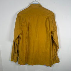 Supreme Yellow Zip-Up Shirt Size L