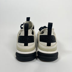 Chanel Interlocking CC Logo Leather Sneakers Size 45