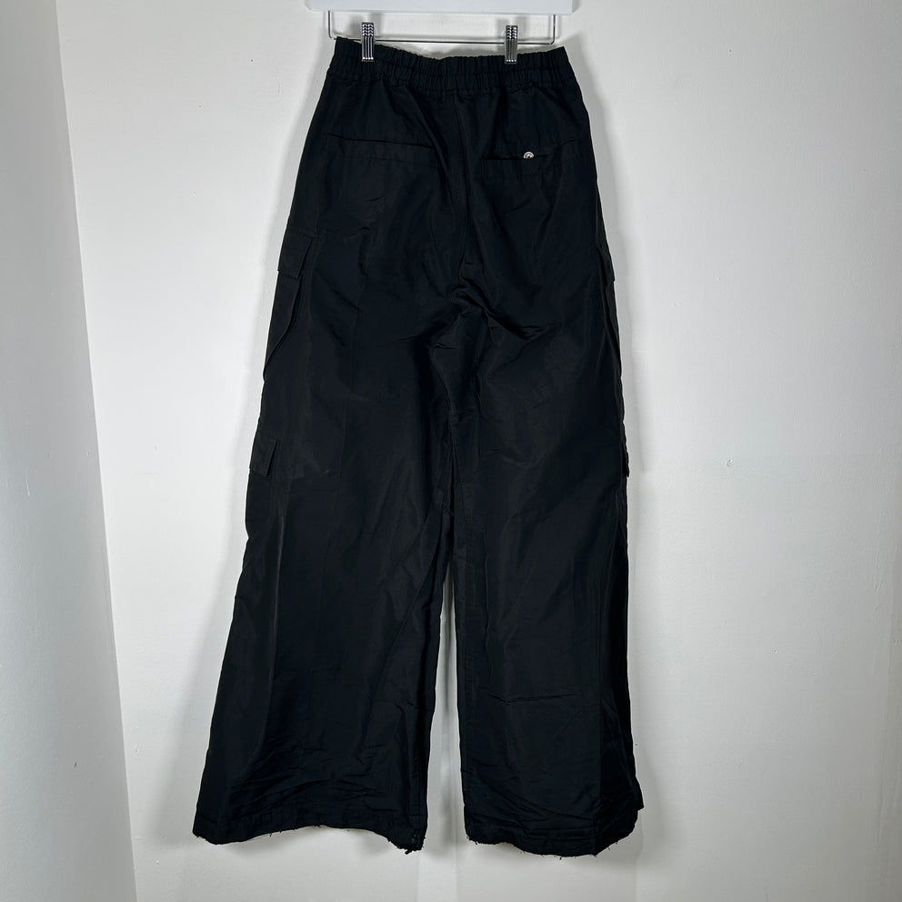 Rick Owens DrkShdw Black Nylon Bela Cargo Pants Size S